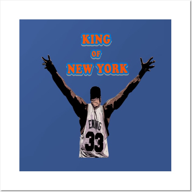 Patrick Ewing King of New York Wall Art by IronLung Designs